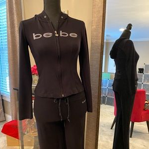 Bebe knit track suit